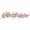 Bougainvillea Flower Wall Stencil Border | 3281 by Designer Stencils | Floral Stencils | Reusable Art Craft Stencils for Painting on Walls, Canvas, Wood | Reusable Plastic Paint Stencil for Home Makeover | Easy to Use & Clean Art Stencil
